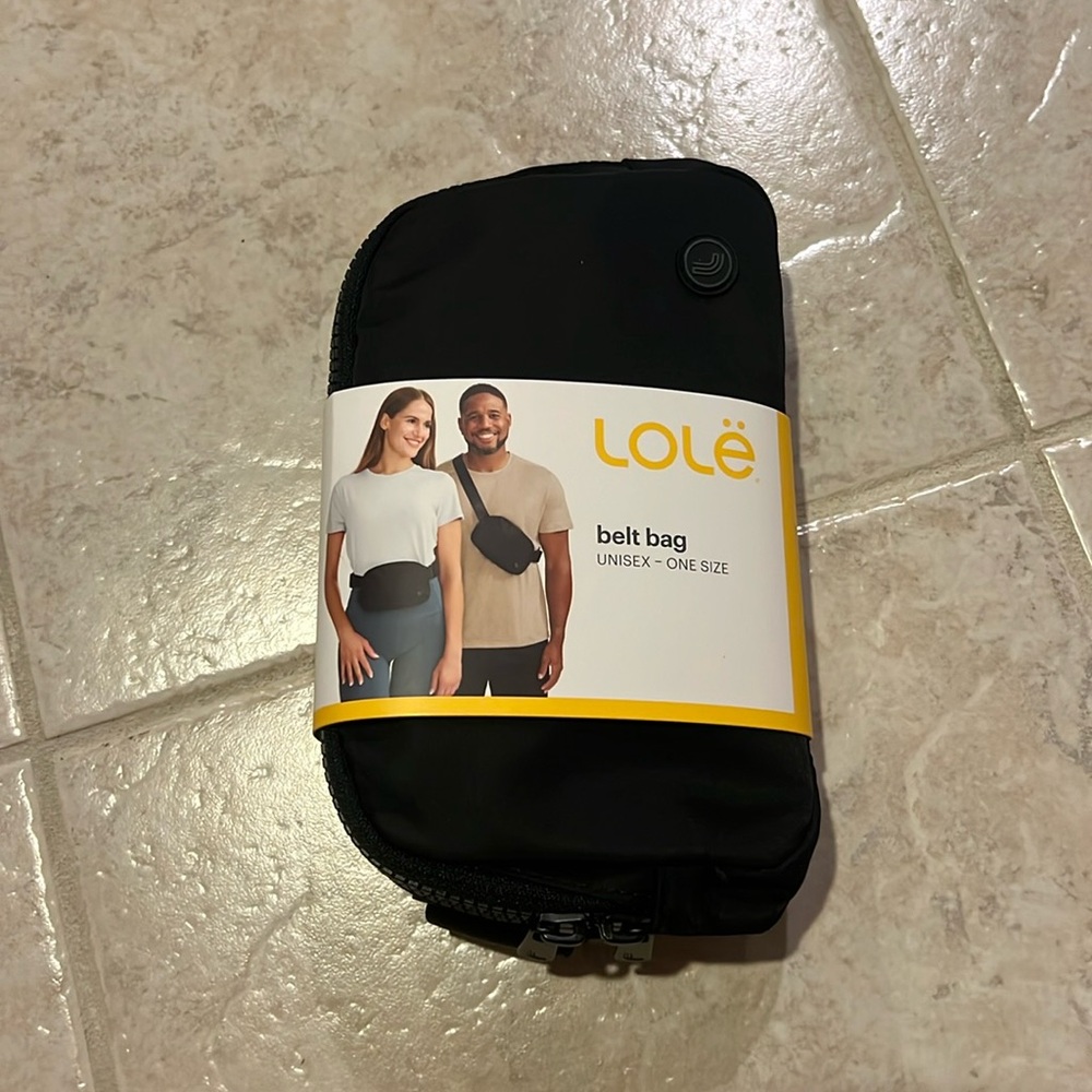 Lolë Unisex Belt Bag - Black